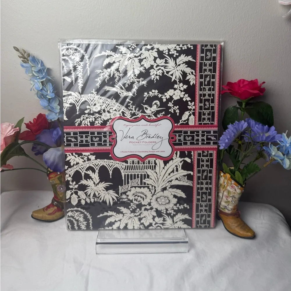 NWT Vera Bradley Imperial Toile Pocket Folders retired pattern